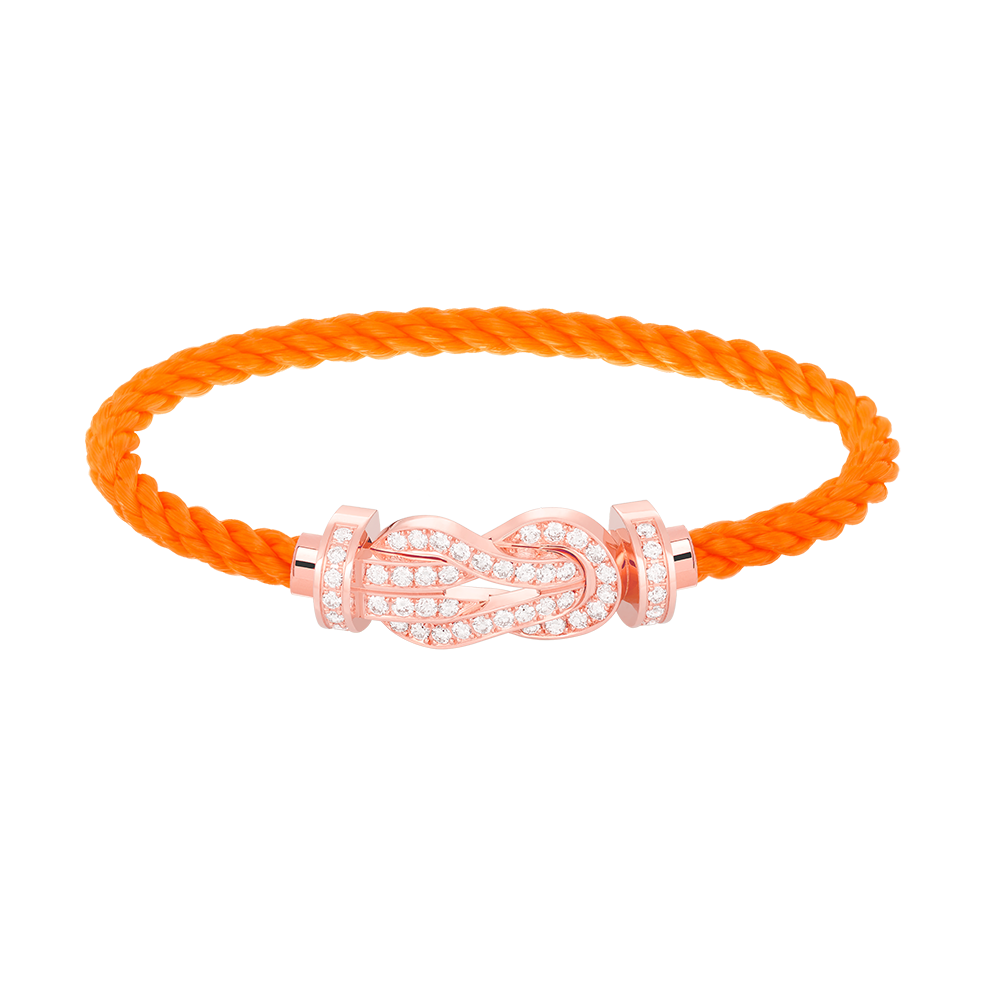 [baslovejewels]CHANCE LARGE 8 FIGURE BUCKLE FULL DIAMOND BRACELET ROSE GOLD