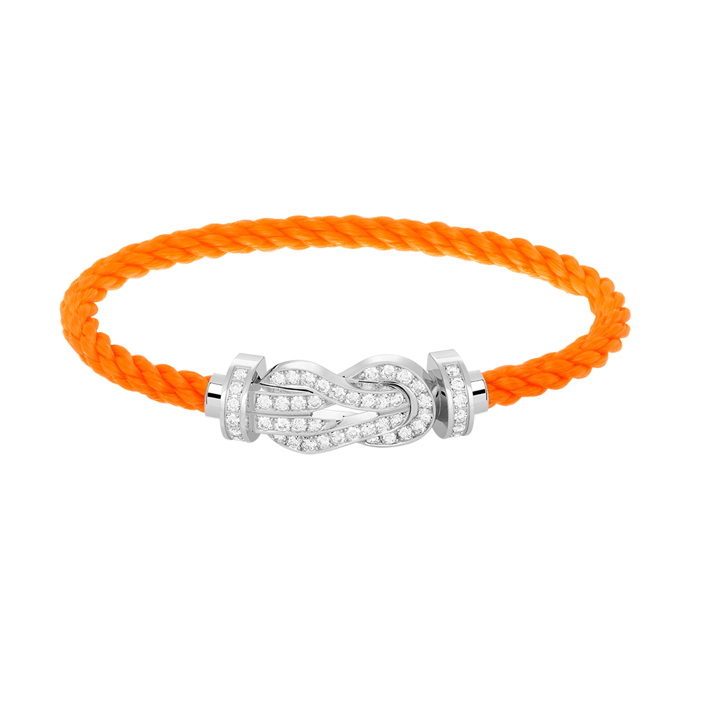 [baslovejewels]CHANCE LARGE 8 FIGURE BUCKLE FULL DIAMOND BRACELET SILVER