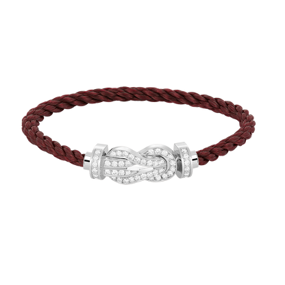 [baslovejewels]CHANCE LARGE 8 FIGURE BUCKLE FULL DIAMOND BRACELET SILVER