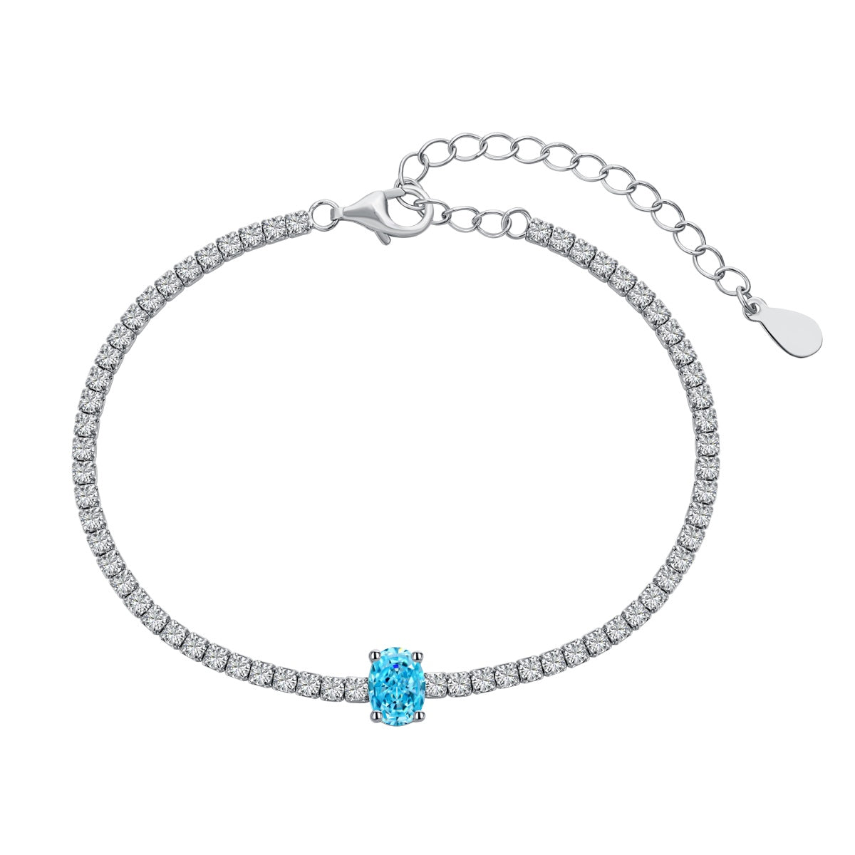 [baslovejewels]0.75 Carat Exquisite Oval Cut Daily Bracelet