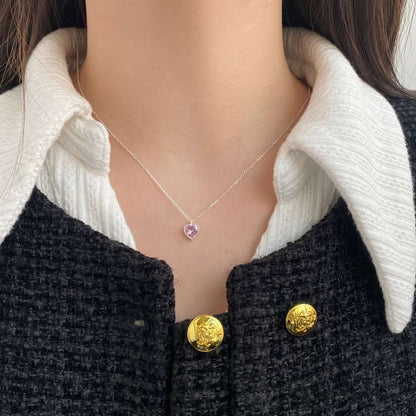 [baslovejewels]Ornate Heart Shape Necklace
