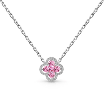 [baslovejewels]Spliced Lucky Four-Leaf Clover Versatile Necklace