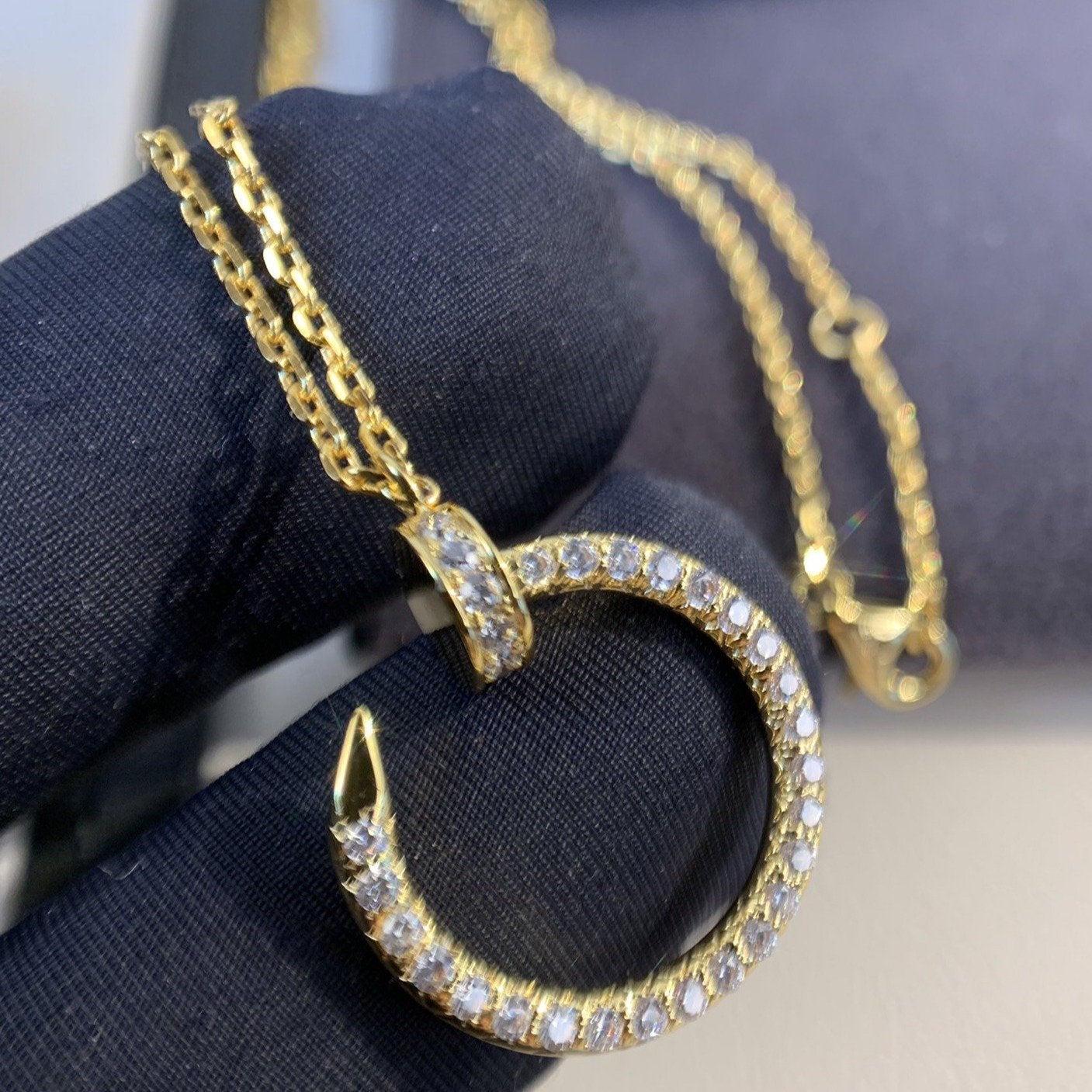 [baslovejewels]JUSTE NECKLACE GOLD DIAMONDS