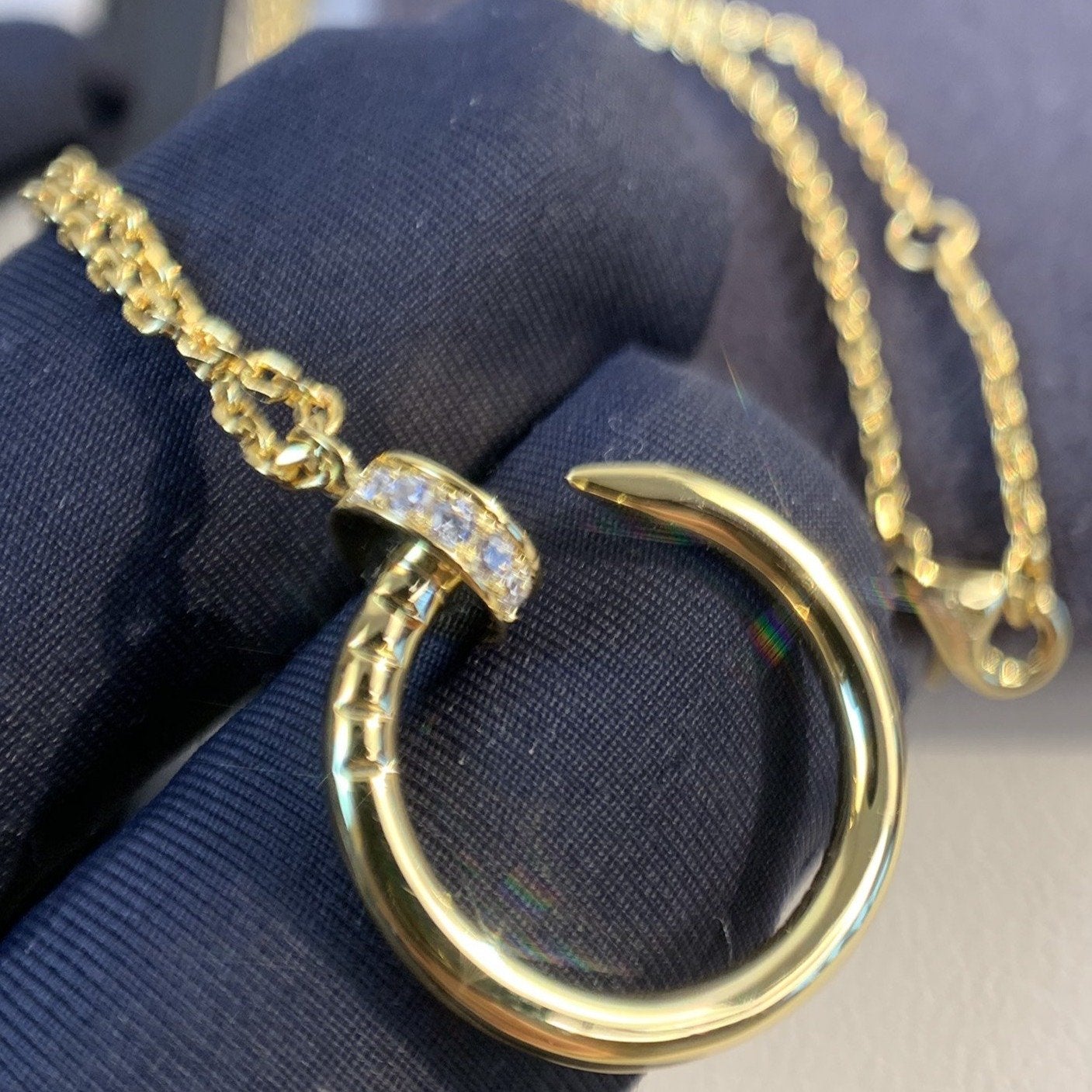 [baslovejewels]JUSTE NECKLACE GOLD DIAMONDS