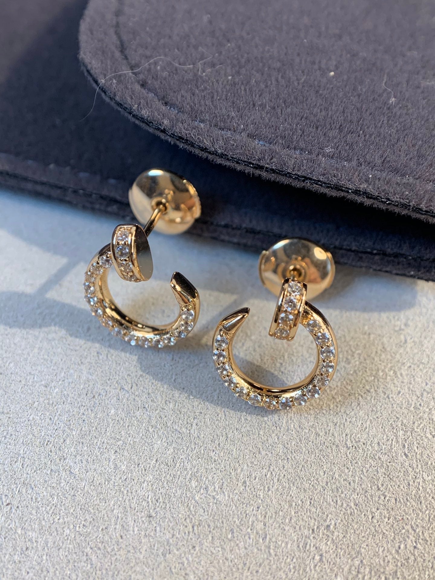 [baslovejewels]JUSTE EARRINGS GOLD DIAMONDS
