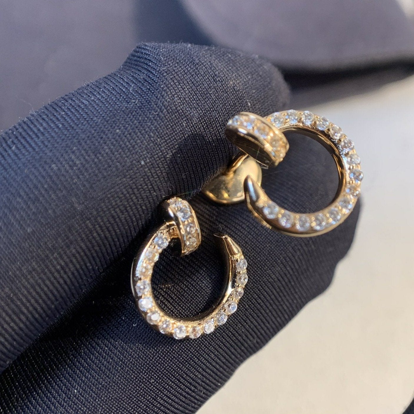 [baslovejewels]JUSTE EARRINGS GOLD DIAMONDS