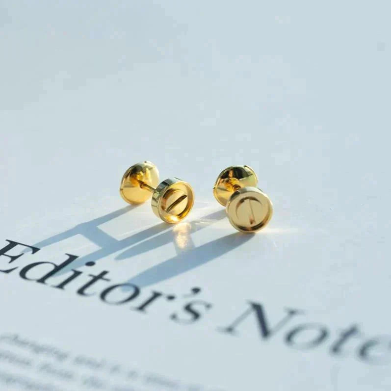[baslovejewels]LOVE EARRINGS GOLD 10MM