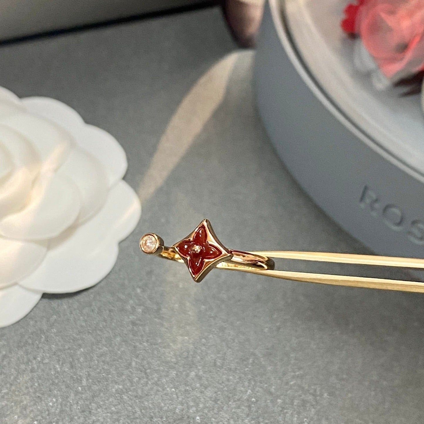 [baslovejewels]STAR 1 DIAMOND OPEN RING