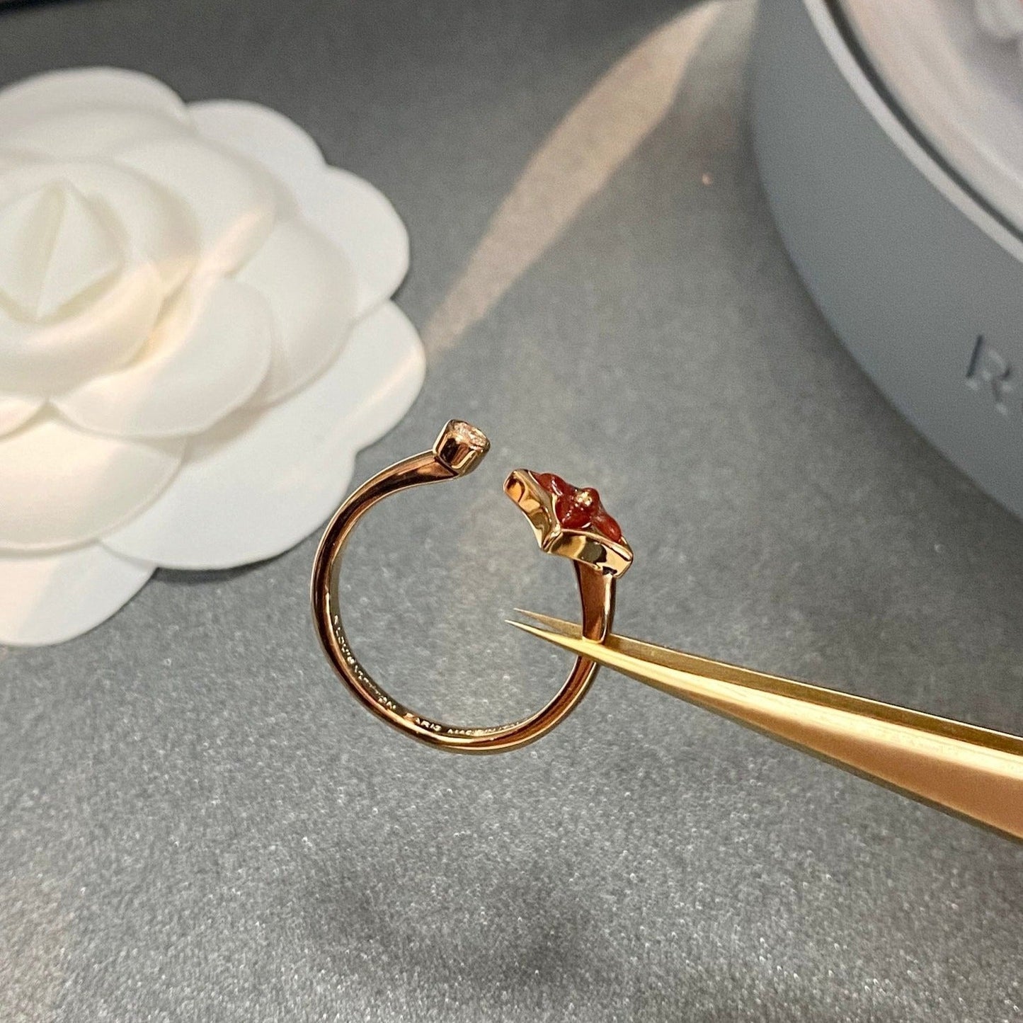 [baslovejewels]STAR 1 DIAMOND OPEN RING