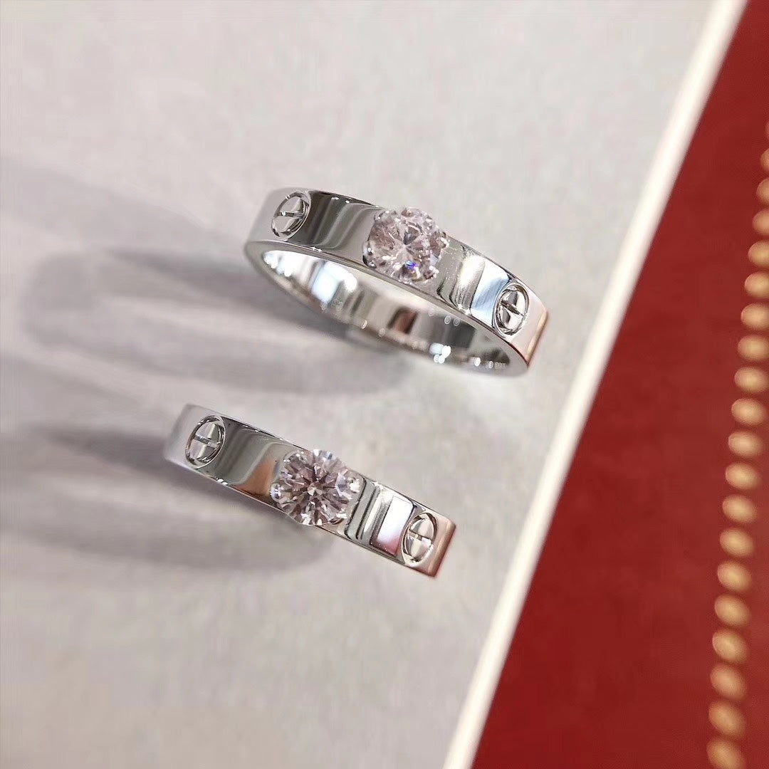 [baslovejewels]LOVE RING 3.6MM 1 BIG DIAMOND