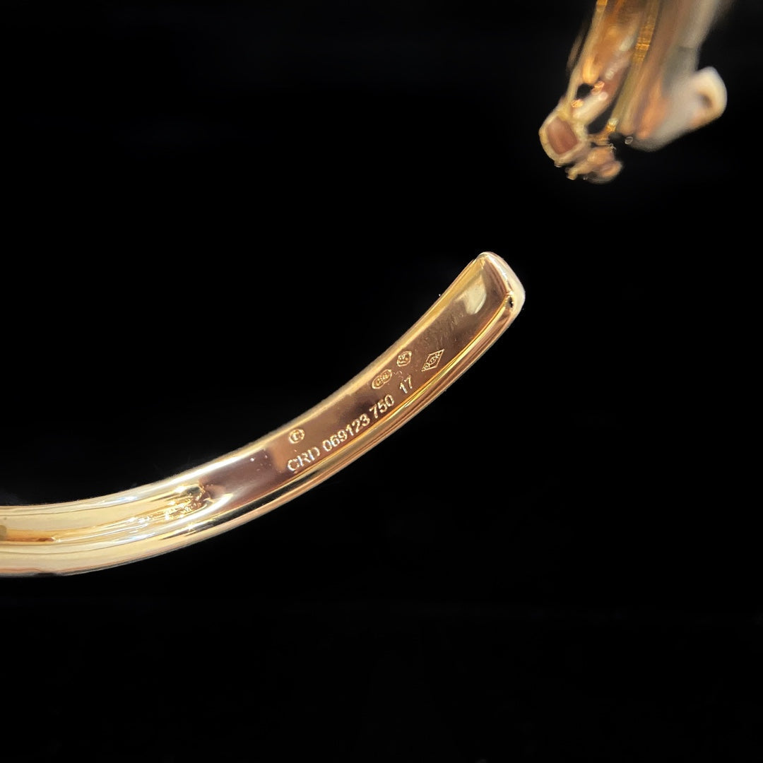 [baslovejewels]PANTHERE GOLD OPEN BRACELET