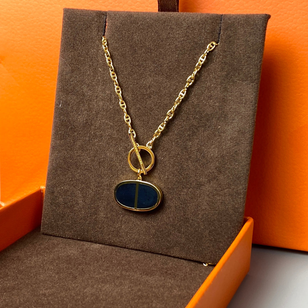[baslovejewels]CHAINE VERSO BLACK CERAMIC NECKLACE