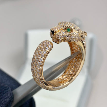 [baslovejewels]PANTHERE PINK GOLD DIAMOND RING