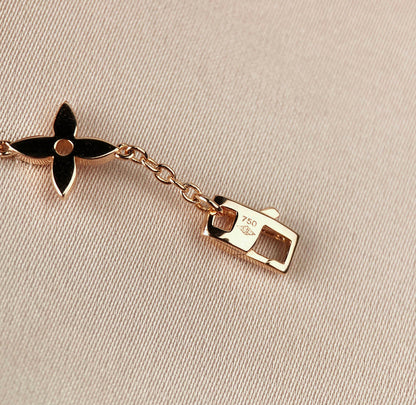 [baslovejewels]STAR AND SUN 7 MOTIFS GOLD BRACELET