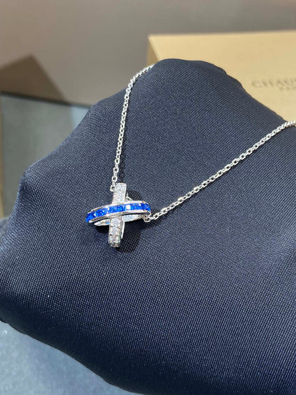 [baslovejewels]LIENS DIAMOND SILVER NECKLACE