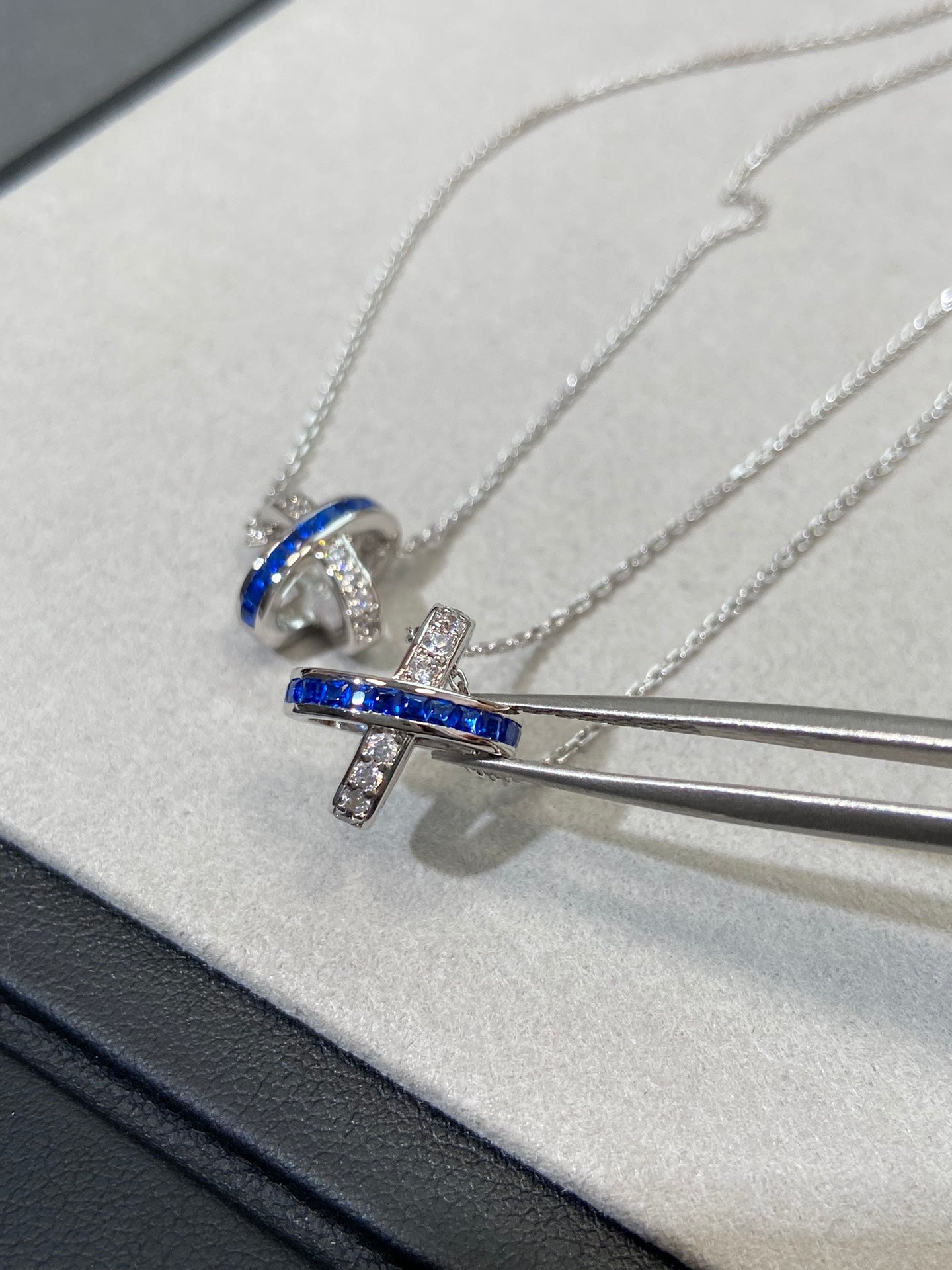 [baslovejewels]LIENS DIAMOND SILVER NECKLACE