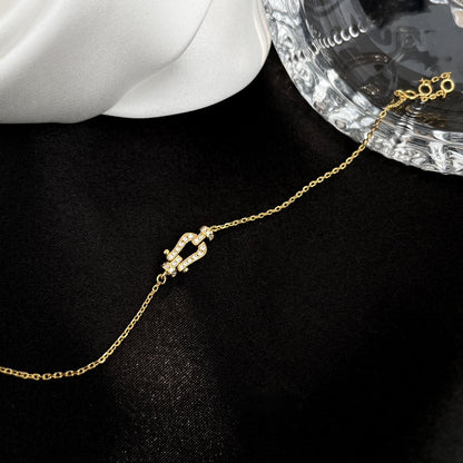 [baslovejewels]FORCE 10 FULL DIAMOND BUCKLE CHAIN LINK MINI MODEL