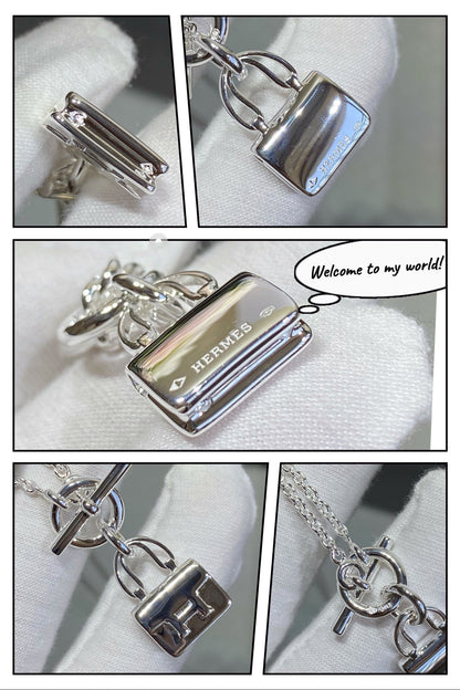 [baslovejewels]CONSTANCE PEDANT SILVER NECKLACE