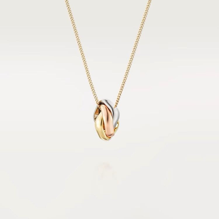 [baslovejewels]TRINITY NECKLACE GOLD SMALL MODEL