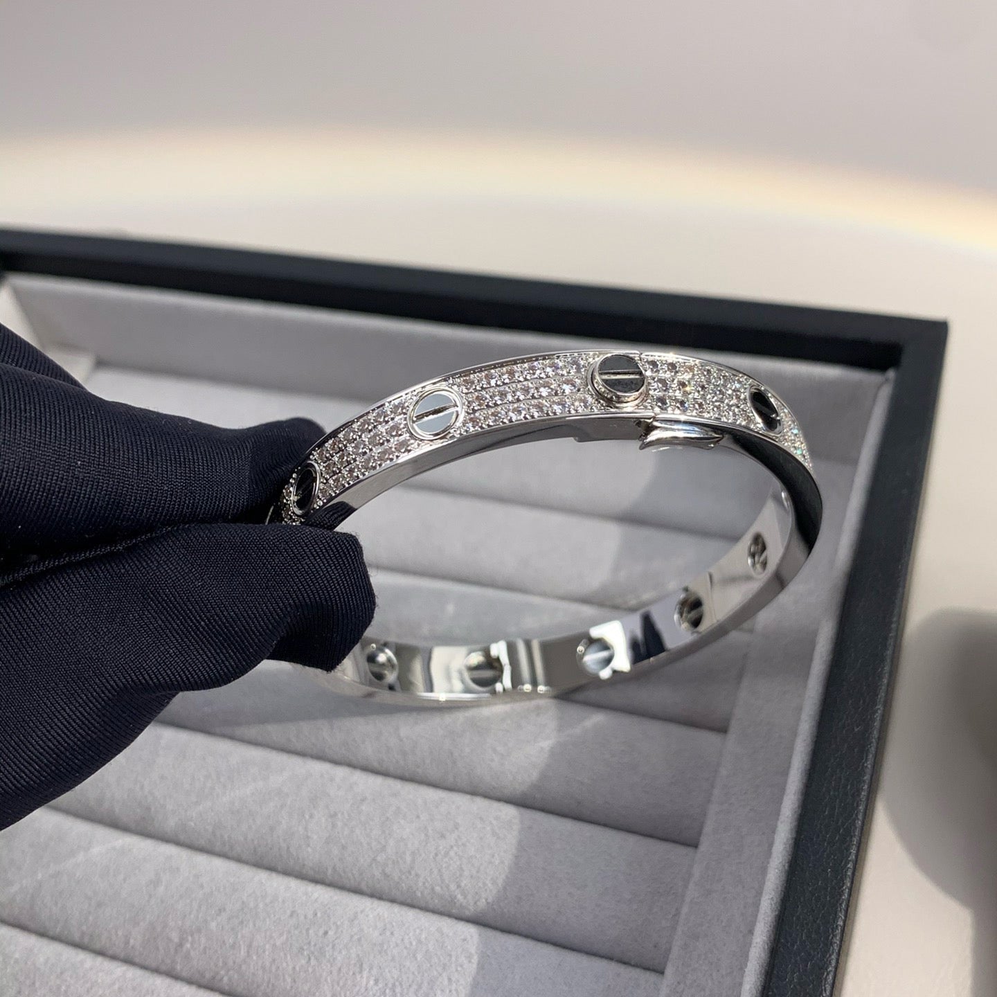 [baslovejewels]LOVE BRACELET 6.1MM DIAMOND-PAVED CERAMIC