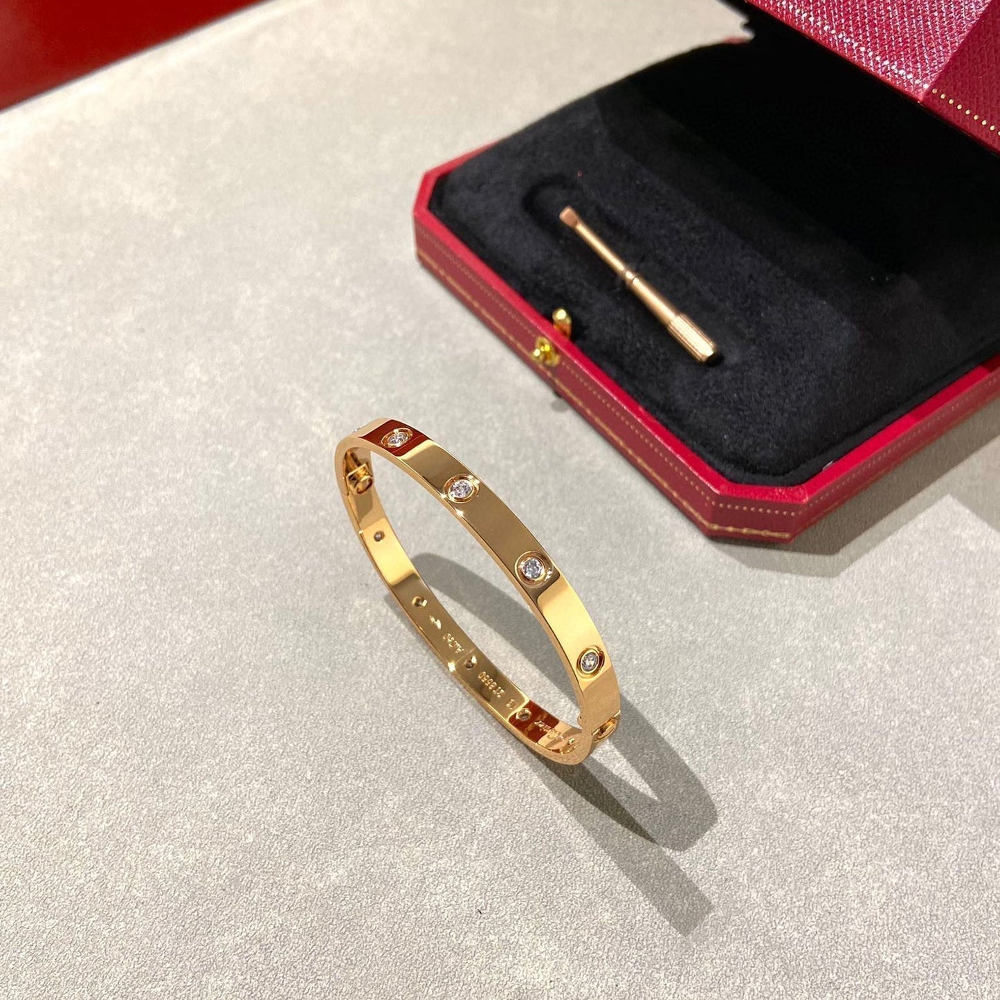 [baslovejewels]LOVE BRACELET 6.1MM 10 DIAMONDS