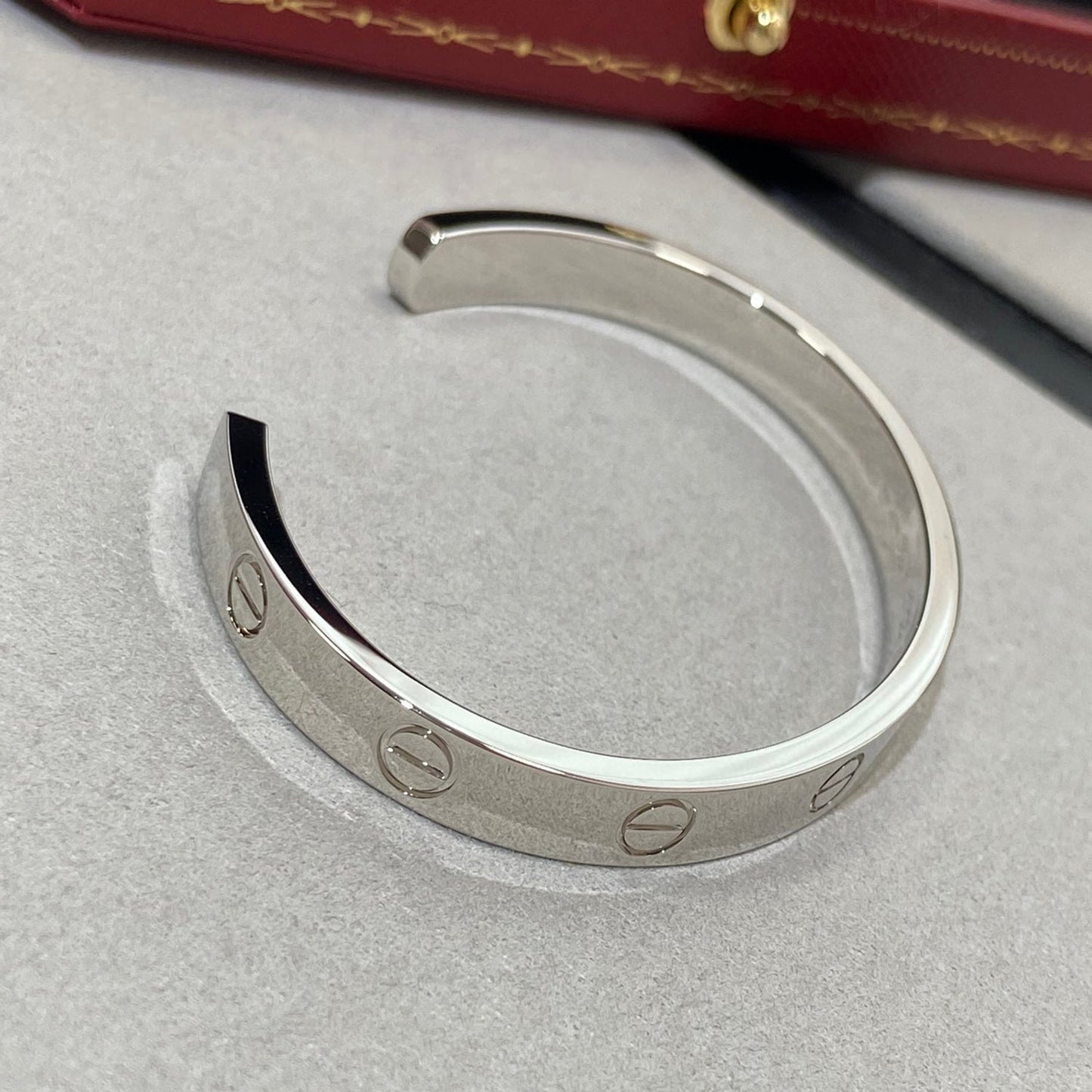 [baslovejewels]LOVE BRACELET 6.1MM 1 DIAMOND OPEN CUFF