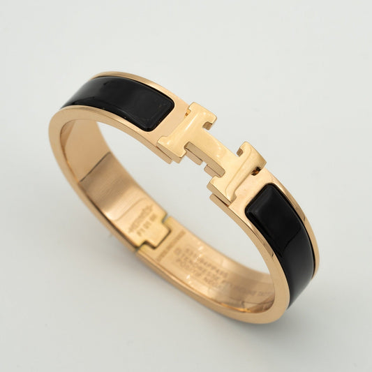 [baslovejewels]H BLACK BRACELET