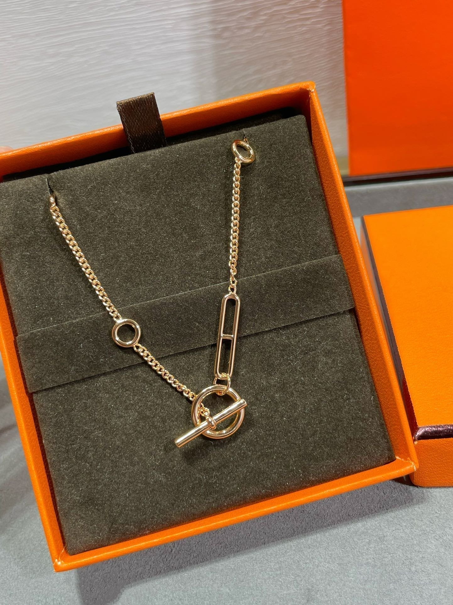 [baslovejewels]HM STERLING CHAINE D'ANCRE HEART