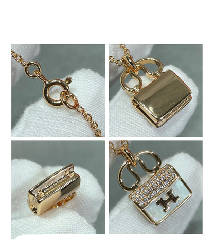 [baslovejewels]H CIRCE MOISSANITE PENDANT NECKLACE GOLD