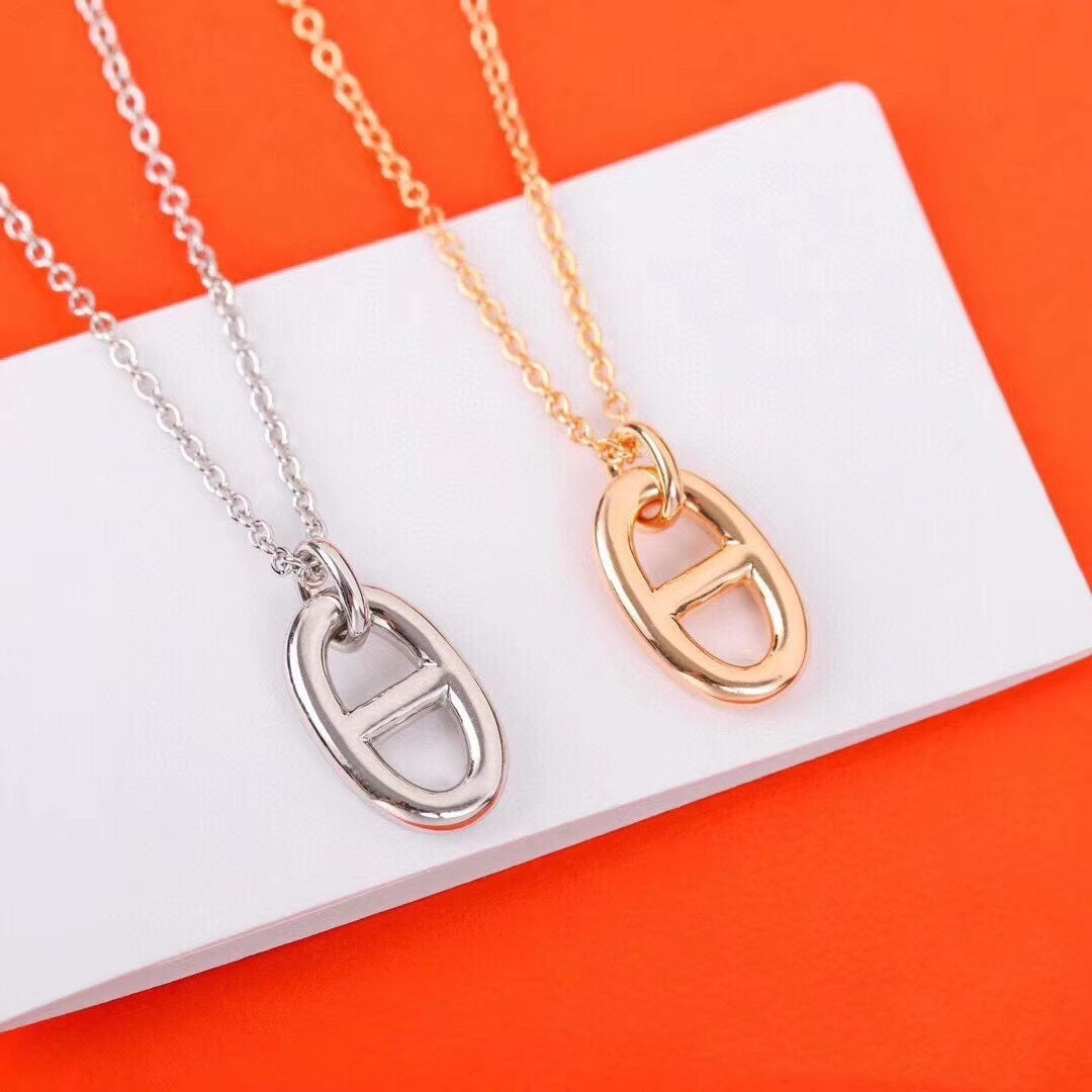 [baslovejewels]HM PIG NOSE NECKLACE