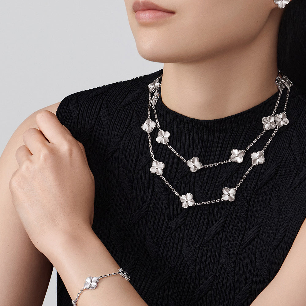 [baslovejewels]CLOVER 20 MOTIFS DIAMOND SILVER