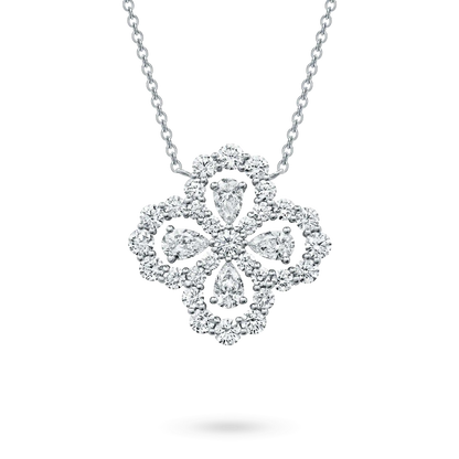 [baslovejewels]LOOP NECKLACE FULL MOTIF DIAMOND 16MM MULTIPLE COLORS