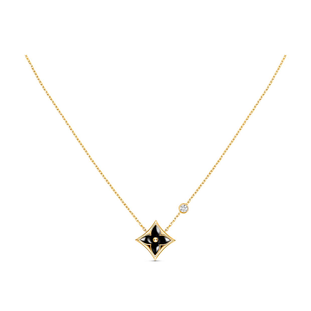 [baslovejewels]STAR BLACK MOP NECKLACE