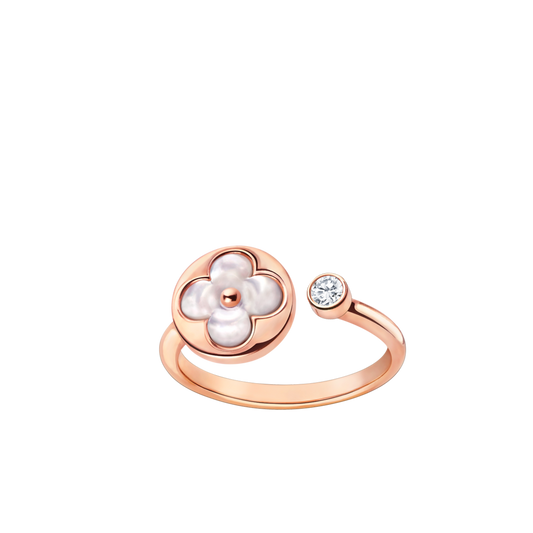 [baslovejewels]SUN 1 DIAMOND PINK MOP RING