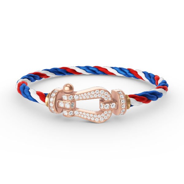 [baslovejewels]FORCE LARGE HORSESHOE FULL DIAMOND BRACELET ROSE GOLD